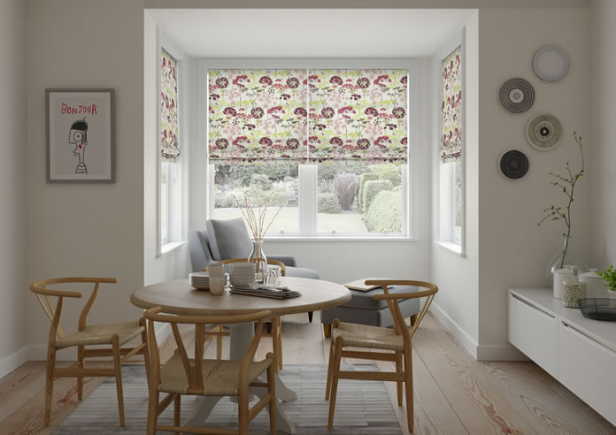 Hedgerow, Magenta - Roman Blind - Image 5